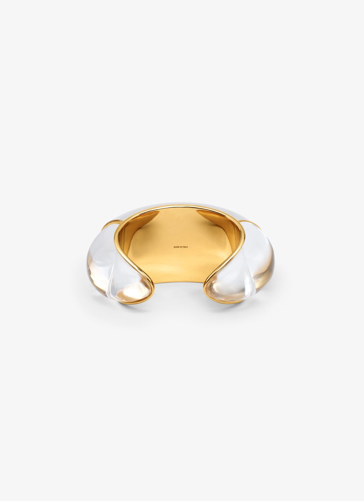 SPECCHIO CUFF ALAÏA TRANSPARENT/GOLD SPECCHIO CUFF